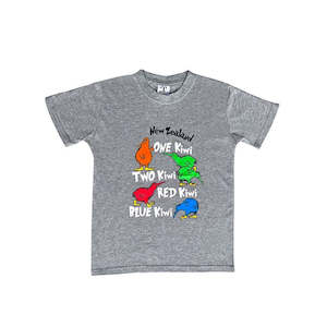 One Kiwi Two Kiwi Grey Marl Kid's T-Shirt