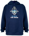 GO WITH THE SNOW HOODIE NAVY MARLE