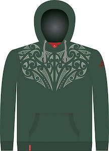 Hoodie 1: Kia Kaha Mens Hoodie - Sage