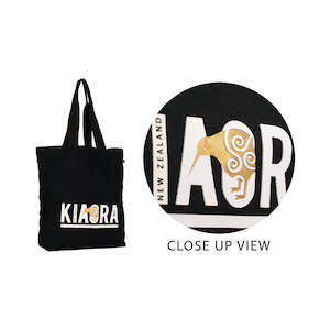 Canvas Bag Kia Ora Black - 10Oz