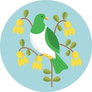 Placemats: New Zealand Kereru Placemat by Greg Straight