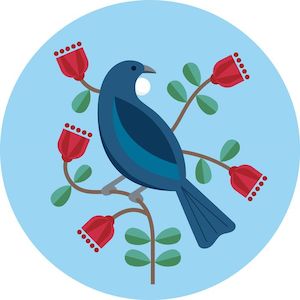 Placemats: New Zealand Tui Placemat by Greg Straight