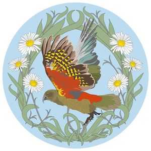 Placemats: New Zealand Kea Placemat by Iska Montero