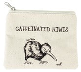 CAFFEINATED KIWIS COSMETIC BAG ONE S