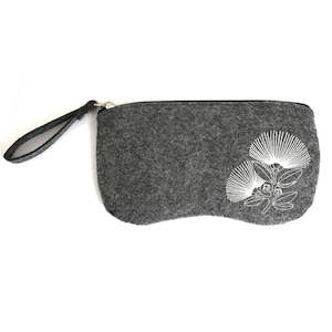 Glasses Cases: Sunglass Case Felt NZ Pohutukawa Grey