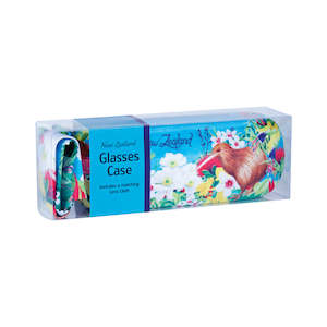 Glasses Cases: Glasses Case Kiwi Flower Blue