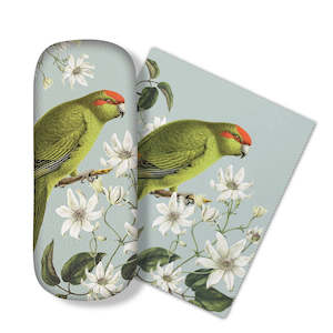 Glasses Cases: Birds & Botanicals Kakariki Glasses Case