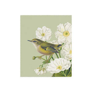 Lens Cloths: Birds & Botanicals Rifleman Lens Cloth