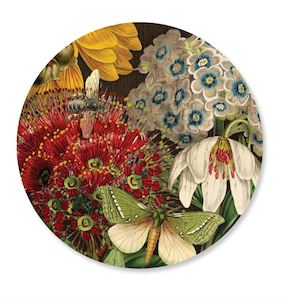 Pocket Mirrors: Wolfkamp & Stone - NZ Flowers - Cosmetic Mirror