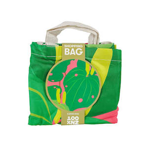Shopping Bags: Bright Botanical Kawakawa Shopping Bag