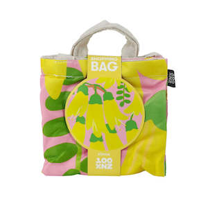 Bright Botanical Kowhai Shopping Bag