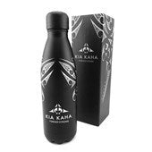 Drink Bottle: Kia Kaha Vacuum Bottle 500ml - Black