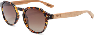 Sunglass: Rocca Tortoise w/ Wood Arms