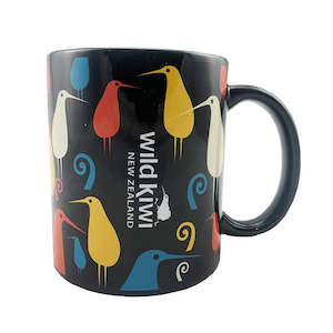 Wild Kiwi Ceramic Mug - Retro Kiwi