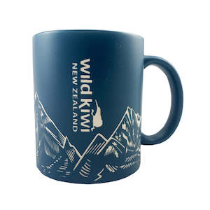 Mugs: Wild Kiwi Ceramic Mug - Mountains