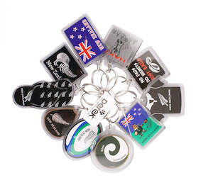 Keyrings: 10 pack of assorted NZ themed keyrings
