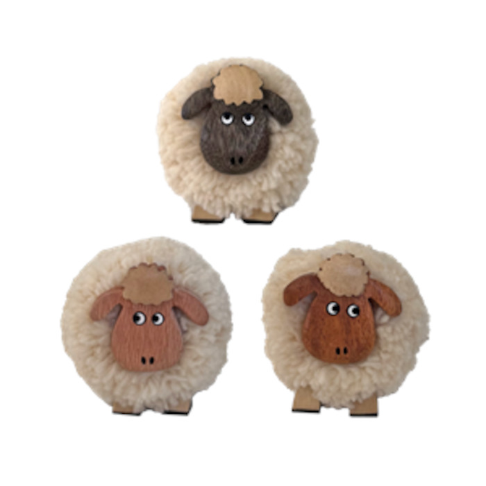 Toys: Sheep Pompom Figurine Assorted