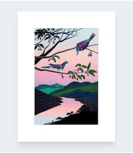 Art Decor 1: Awa Oruaiti Pre-Matted Print Art by Anna Evans