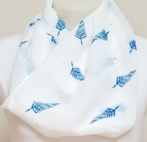 Paua Fern Print Scarf