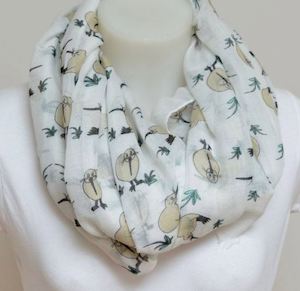 Scarf: Grey Kiwi Scarf