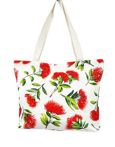 Pohutukawa Canvas Tote Bag