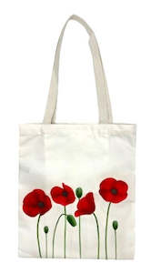 Tote Bags: Poppy Canvas Tote Bag