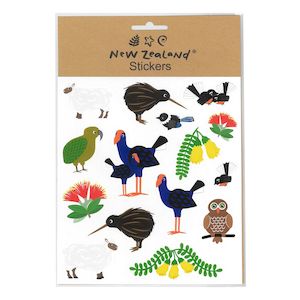 Magnets Stickers: Stickers NZ Animals + Flora 15x17cm