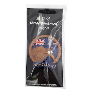 Magnets Stickers: Magnet NZ Kiwi w/Flag