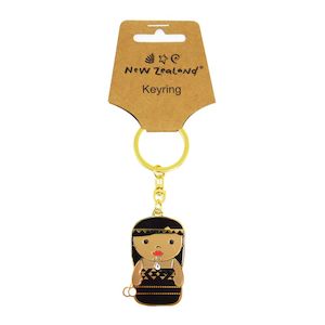 Keyrings: Keyring NZ Māori Girl 50mm