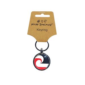 Keyring Dome NZ Māori Flag 35mm