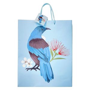 Gift Bag L NZ Tui 26.7x33x11.4cm