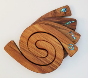 Tablemats: Mini 2 in 1 Tablemat- Paua Inlay