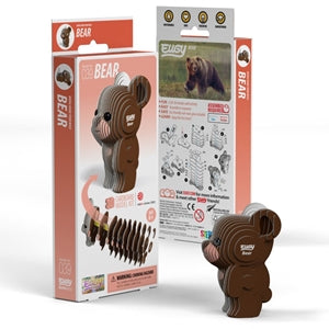 3D Cardboard Model Kit Bear