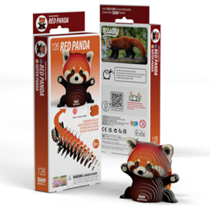 3D Cardboard Model Kit Red Panda