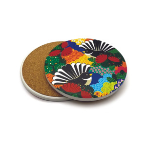 Coasters: Fantail Paradise Ceramic Coaster Set