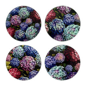 Coaster Set Hydrangea Bouquet