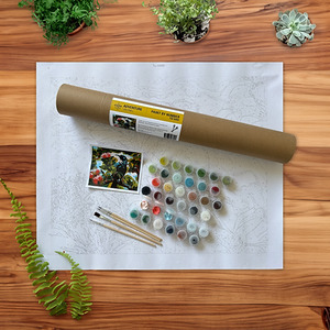 Tūī in Pōhutukawa - 40x50cm Paint by Numbers