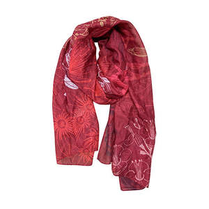 Scarf: Scarf NZ RED Flora Fusion Red