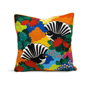 Cushions: Cushion Cover - Fantail Paradise