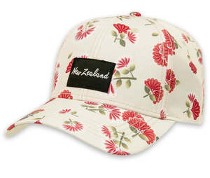 Adult Hats: Wild Kiwi Cap - Pohutukawa