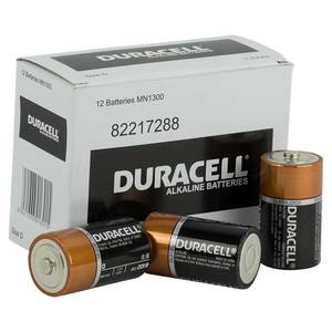 Duracell Battery: Duracell Coppertop D size battery Bulk box of 12