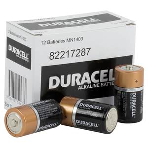 Duracell Battery: Duracell Coppertop C size battery box of 12