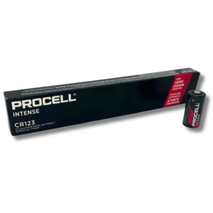 PROCELL Intense CR123A Lithium Battery Bulk Box of 12