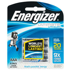 Energizer Industrial: Energizer Lithium AAA 4 Pack