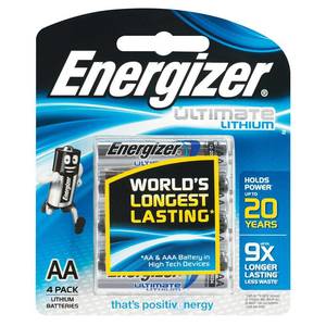 Energizer Industrial: Energizer Lithium AA 4 Pack