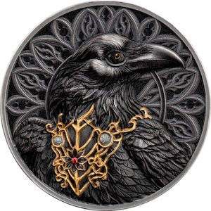 Products: The Raven 1 Oz Silver High Relief Silver Coin