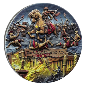 The Sack of Rome 2 Oz High relief Silver Coin