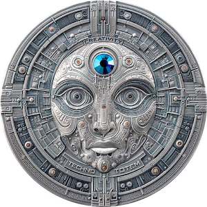 Products: Crypto States Techno Totem - The Creator 2 Oz Silver