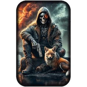 Terminator and Fox 2 Oz Silver Cast Bar