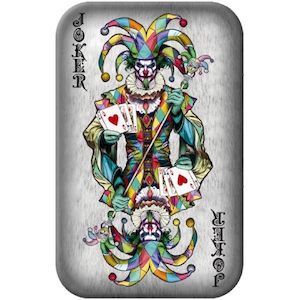 Products: Poker Card Joker 2 Oz Silver bar